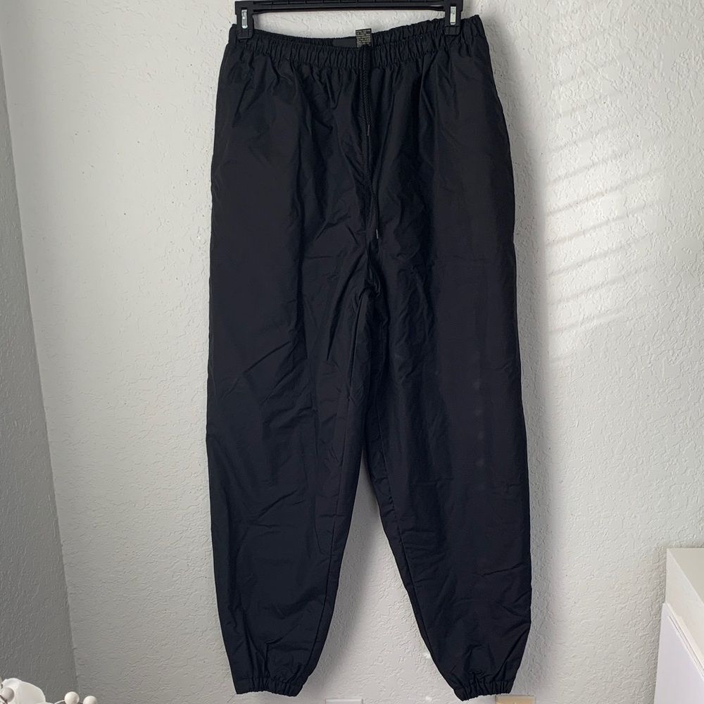 Sierra Pacific Men's Black Waterproof Jogger Elastic Waist Outdoors Pants Size L
